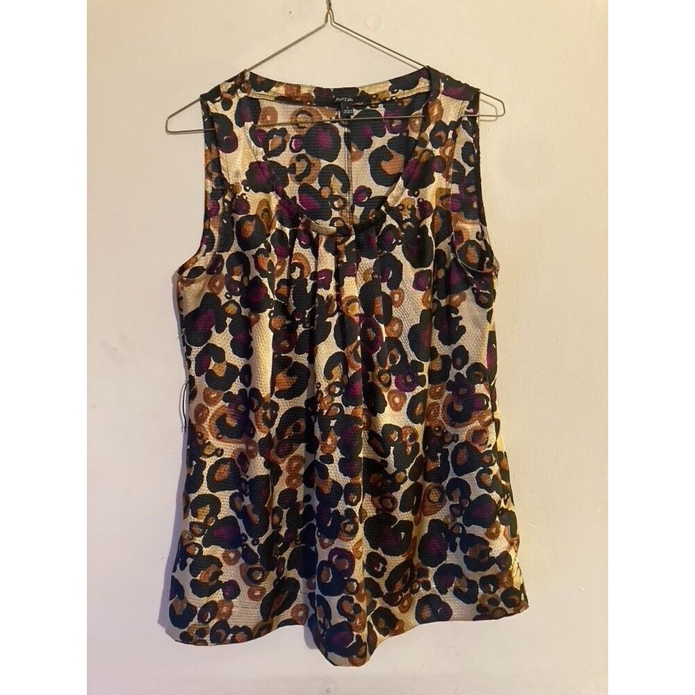 Women's Vintage Apt 9 Animal Print Vest Short Dress - Size L